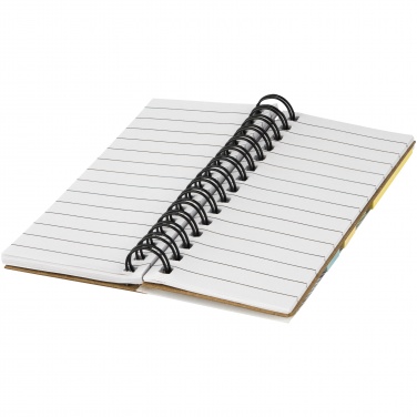 Logo trade corporate gifts picture of: Spinner spiral notebook with coloured sticky notes