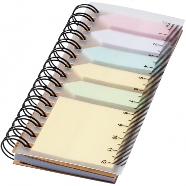 Logotrade promotional merchandise picture of: Spinner spiral notebook with coloured sticky notes