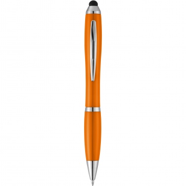 Logotrade promotional gift picture of: Nash stylus ballpoint pen with coloured grip