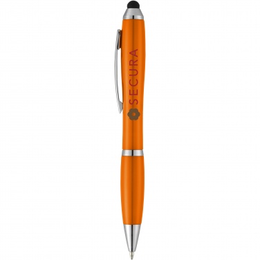 Logotrade promotional items photo of: Nash stylus ballpoint pen with coloured grip