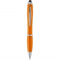 Nash stylus ballpoint pen with coloured grip, Orange