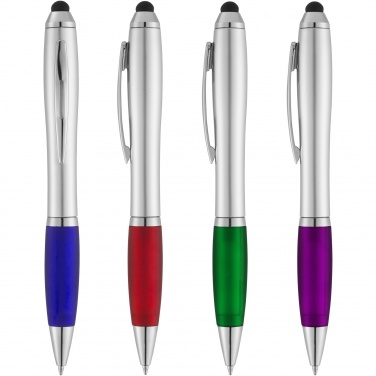 Logotrade corporate gift image of: Nash stylus ballpoint with coloured grip