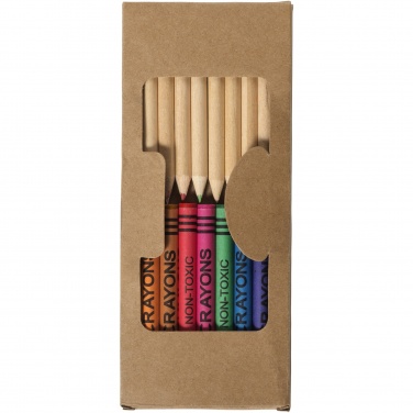 Logotrade advertising product picture of: Lucky 19-piece coloured pencil and crayon set