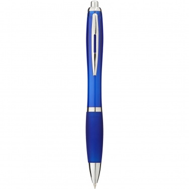 Logo trade promotional merchandise image of: Nash ballpoint pen coloured barrel and grip