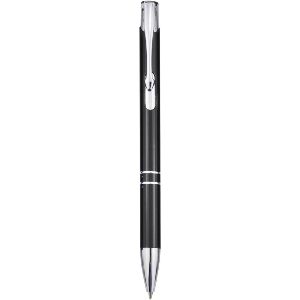 Logo trade promotional item photo of: Moneta aluminium click ballpoint pen