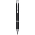 Moneta aluminium click ballpoint pen, Solid black