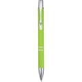 Moneta aluminium click ballpoint pen, Lime