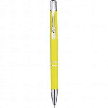 Logo trade corporate gifts image of: Moneta aluminium click ballpoint pen