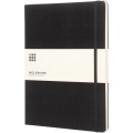 Moleskine Classic XL hard cover notebook - ruled, Solid black