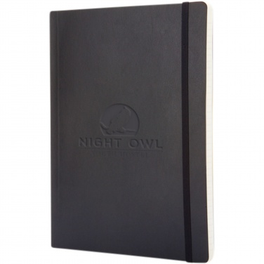 Logo trade promotional merchandise image of: Moleskine Classic XL soft cover notebook - ruled