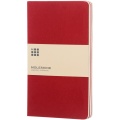 Moleskine Cahier Journal L - ruled, Cranberry red