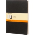 Moleskine Cahier Journal XL - ruled, Solid black