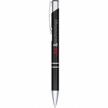 Logo trade promotional product photo of: Moneta anodized aluminium click ballpoint pen