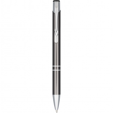 Logo trade promotional gifts image of: Moneta anodized aluminium click ballpoint pen