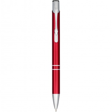 Logo trade promotional gift photo of: Moneta anodized aluminium click ballpoint pen