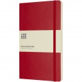 Moleskine Classic L soft cover notebook - squared, Scarlet red