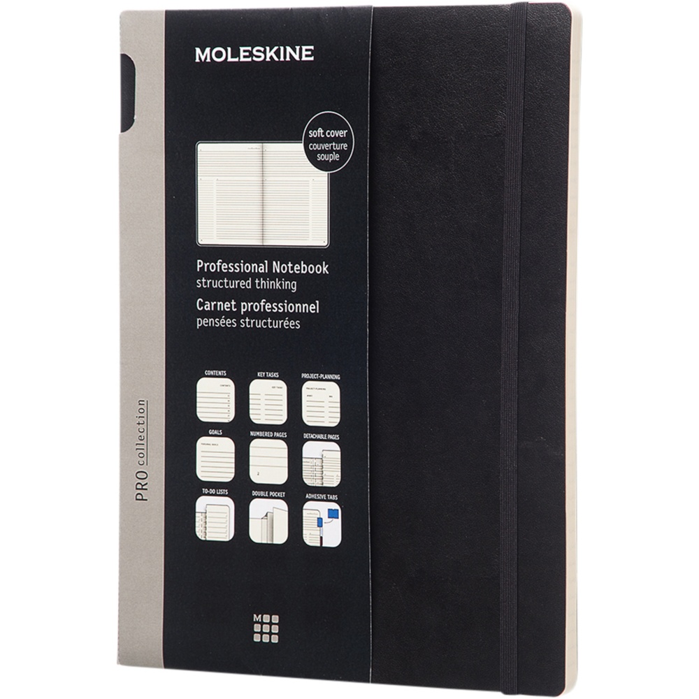 Logo trade corporate gifts image of: Moleskine Pro notebook XL soft cover