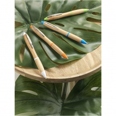 Logo trade promotional gifts picture of: Nash bamboo ballpoint pen