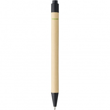 Logo trade promotional giveaway photo of: Berk recycled carton and corn plastic ballpoint pen