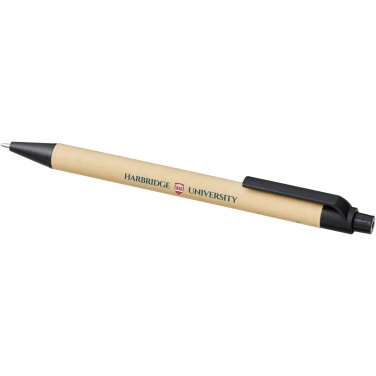 Logotrade promotional gift picture of: Berk recycled carton and corn plastic ballpoint pen