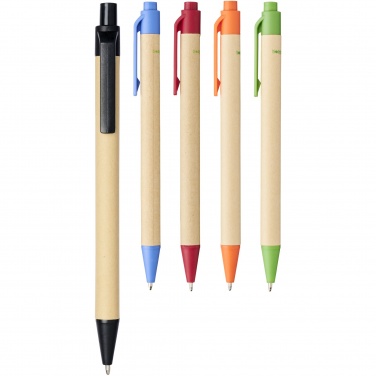 Logotrade advertising product image of: Berk recycled carton and corn plastic ballpoint pen