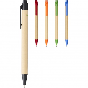 Logotrade advertising product image of: Berk recycled carton and corn plastic ballpoint pen