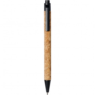 Logo trade promotional giveaways picture of: Midar cork and wheat straw ballpoint pen