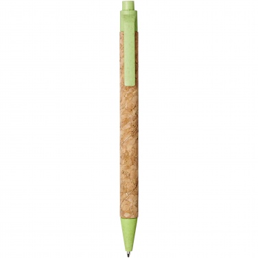 Logotrade promotional item image of: Midar cork and wheat straw ballpoint pen