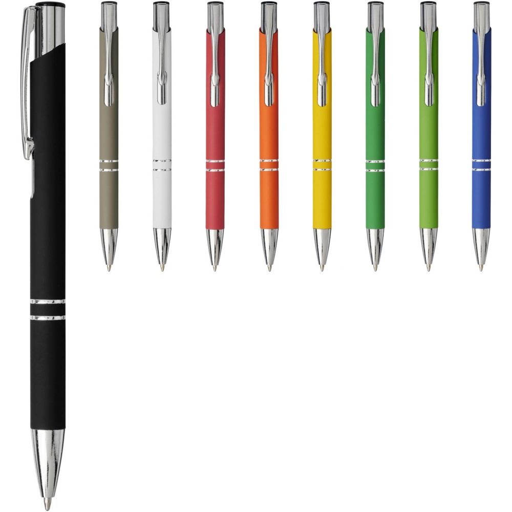 Logo trade advertising product photo of: Moneta soft touch ballpoint pen