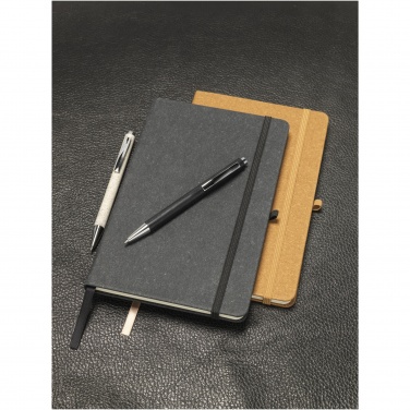 Logo trade promotional merchandise photo of: Atlana leather pieces notebook