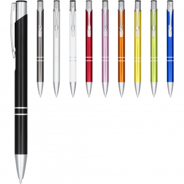 Logotrade promotional merchandise image of: Moneta anodized aluminium click ballpoint pen