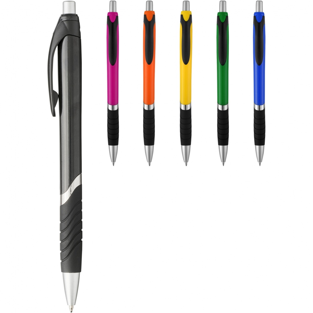 Logotrade business gift image of: Turbo ballpoint pen with rubber grip