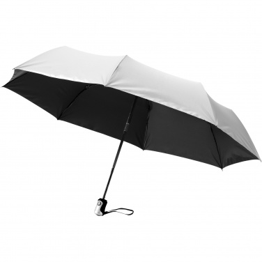 Logo trade business gifts image of: Alex 21.5" foldable auto open/close umbrella