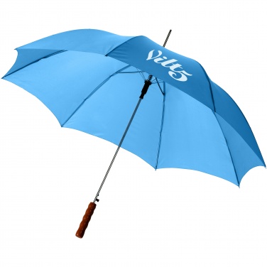 Logo trade corporate gifts image of: Lisa 23" auto open umbrella with wooden handle