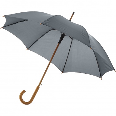 Logo trade corporate gifts picture of: Kyle 23" auto open umbrella wooden shaft and handle