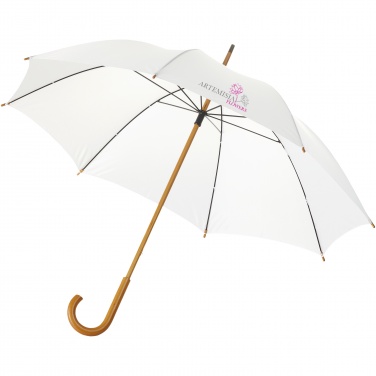 Logo trade promotional product photo of: Jova 23" umbrella with wooden shaft and handle