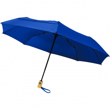 Logo trade promotional gifts picture of: Bo 21" foldable auto open/close recycled PET umbrella