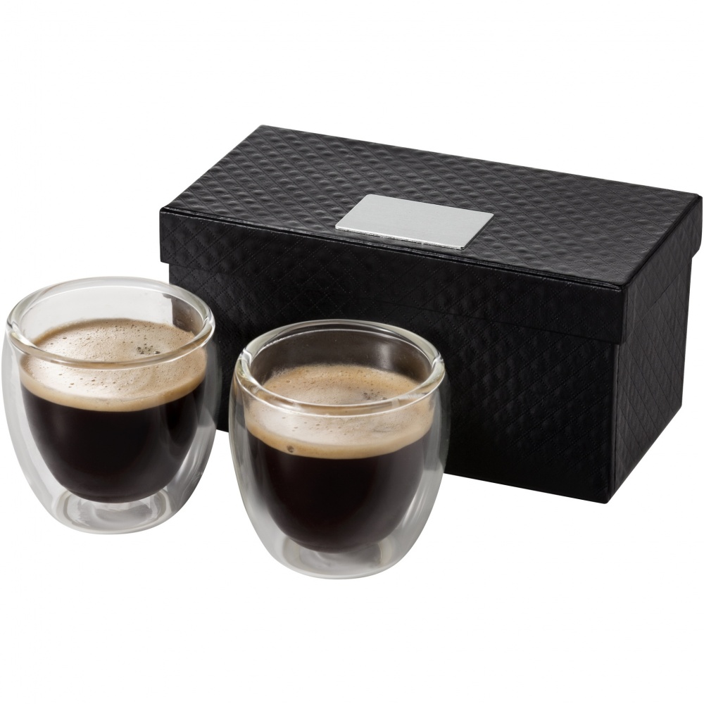 Logotrade promotional merchandise image of: Boda 2-piece glass espresso cup set