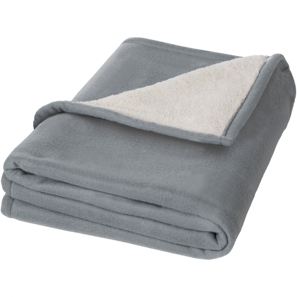 Logotrade promotional giveaway image of: Springwood soft fleece and sherpa plaid blanket