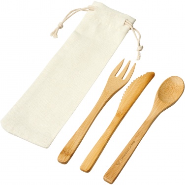 Logotrade promotional product picture of: Celuk bamboo cutlery set