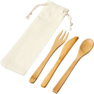 Logo trade promotional product photo of: Celuk bamboo cutlery set