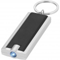 Castor LED keychain light, Solid black / Silver