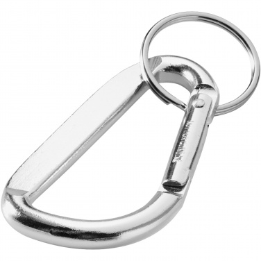 Logo trade promotional giveaways image of: Timor carabiner keychain