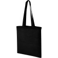 Carolina 100 g/m² cotton tote bag 7L, Solid black