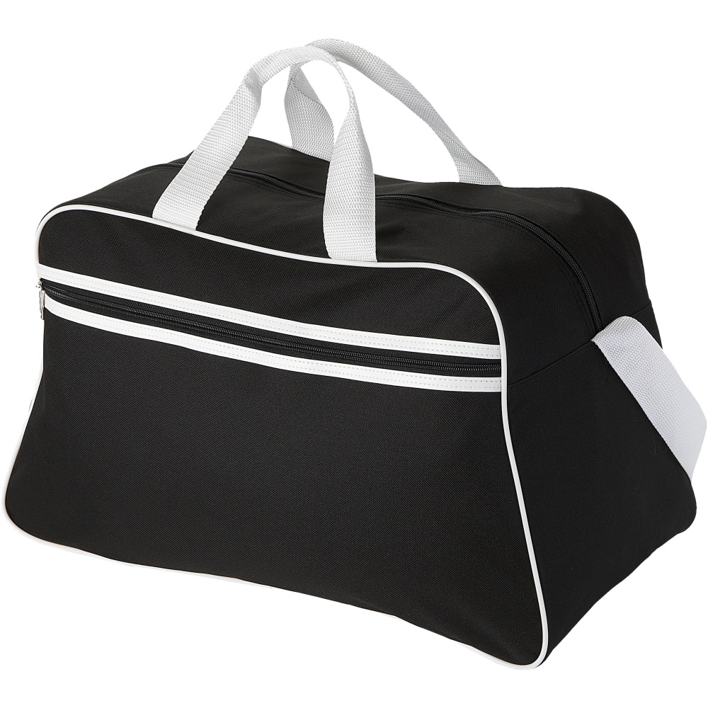 Logotrade promotional giveaway picture of: San Jose 2-stripe sports duffel bag 30L