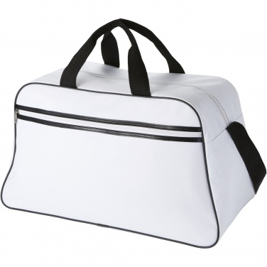 Logo trade promotional giveaways image of: San Jose 2-stripe sports duffel bag 30L