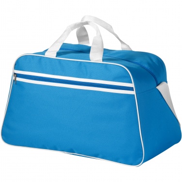 Logo trade promotional product photo of: San Jose 2-stripe sports duffel bag 30L