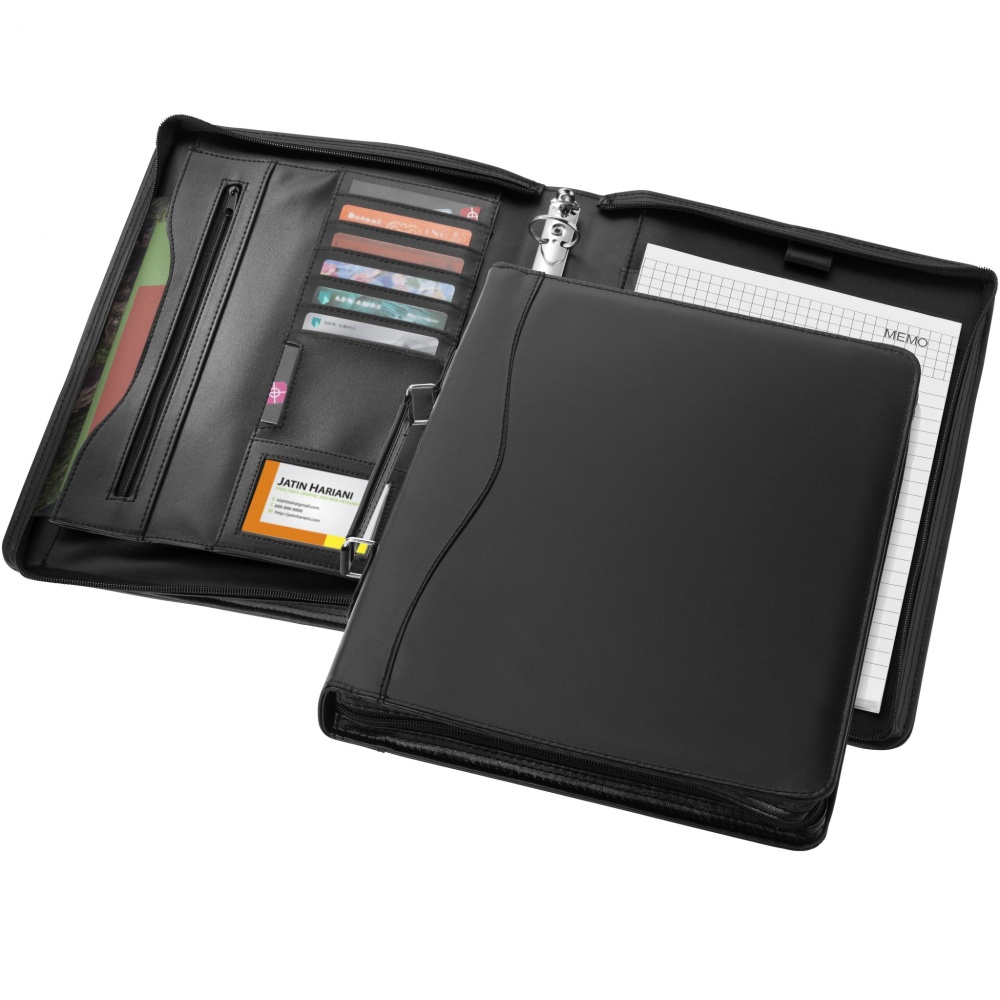 Logo trade promotional merchandise picture of: Ebony A4 briefcase portfolio