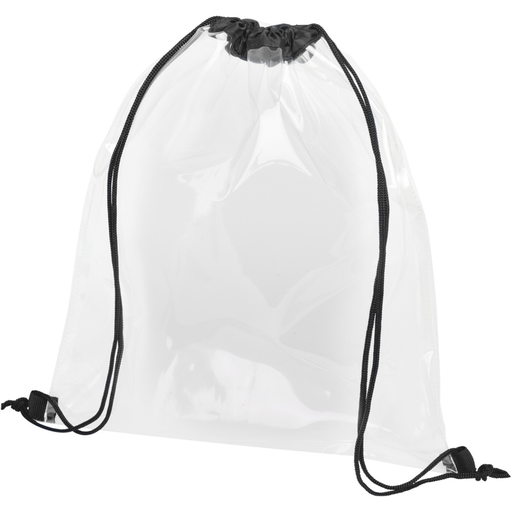 Logo trade advertising product photo of: Lancaster transparent drawstring bag 5L