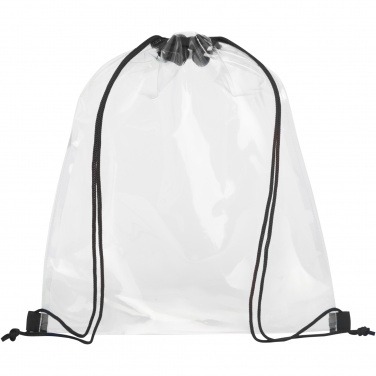 Logo trade promotional merchandise photo of: Lancaster transparent drawstring bag 5L